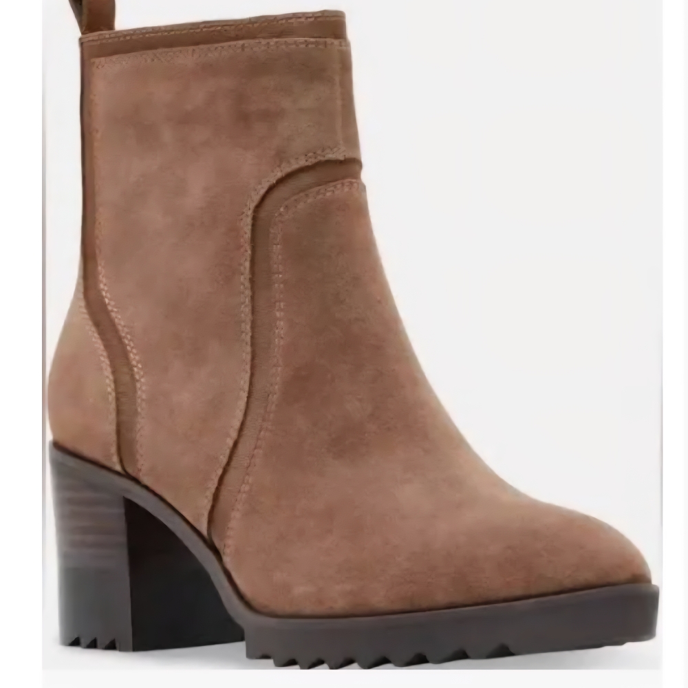 Blondo Waterproof Ranian Brown Suede Ankle Boots - New